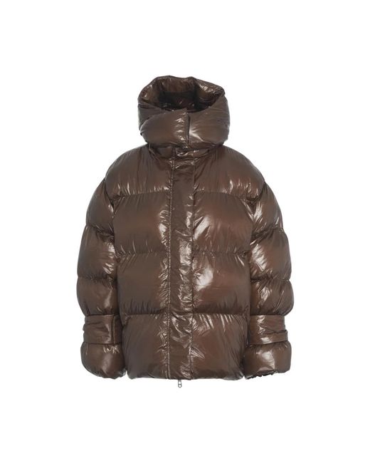 Winter Jackets Oval Square en coloris Brown