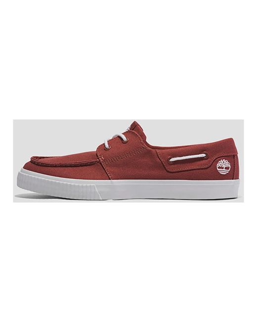 Timberland Red Sailor Shoes for men