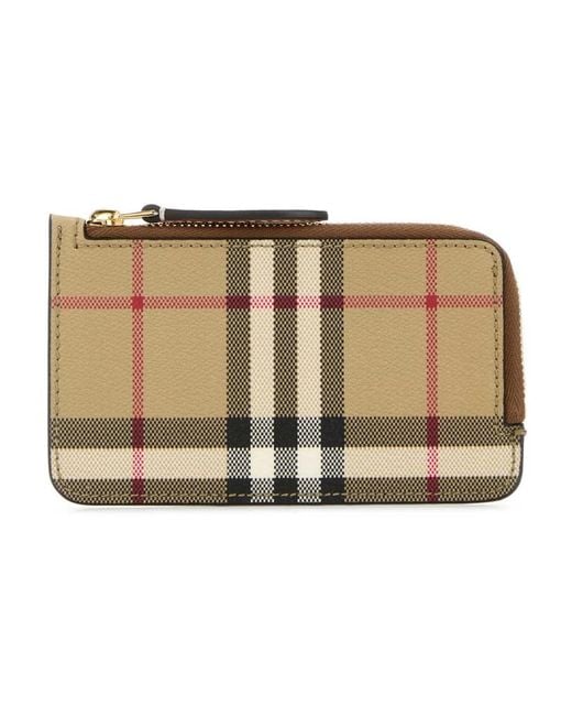 Wallets & Cardholders di Burberry in Natural