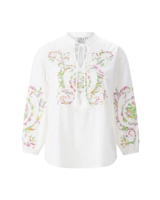 Emily Van Den Bergh Blouses in het White