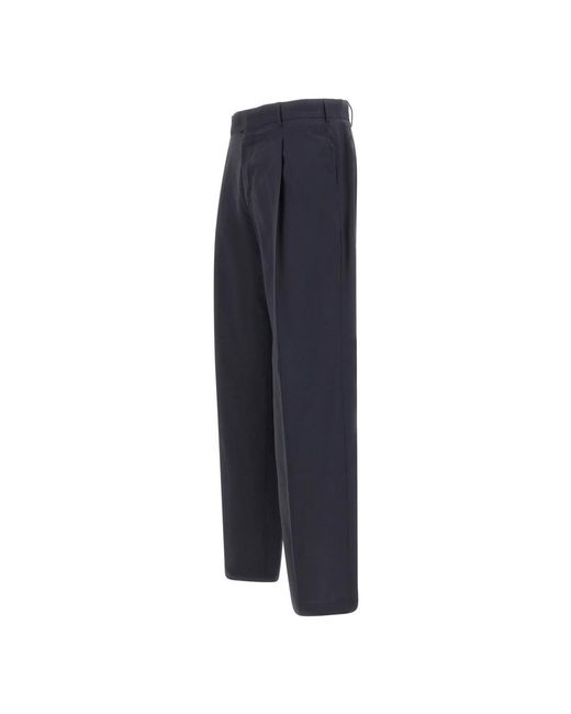 PT Torino Blue Straight Trousers for men