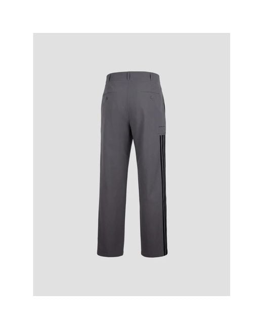 Adidas Gray Straight Trousers for men