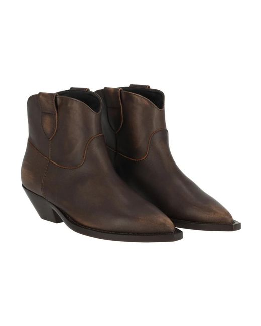 Via Roma 15 Brown Cowboy & Biker Boots