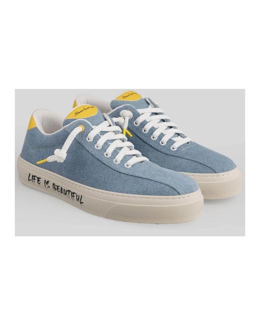 Sartorio Napoli Blue Sneakers for men