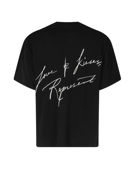 Represent Black T-Shirts for men