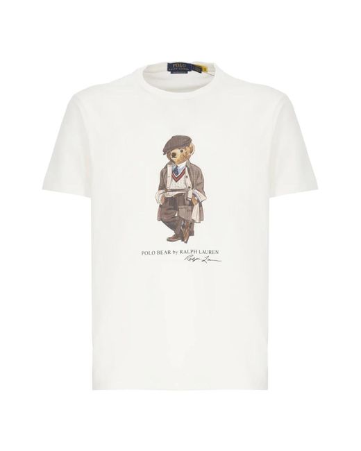 T-Shirts Ralph Lauren de hombre de color White