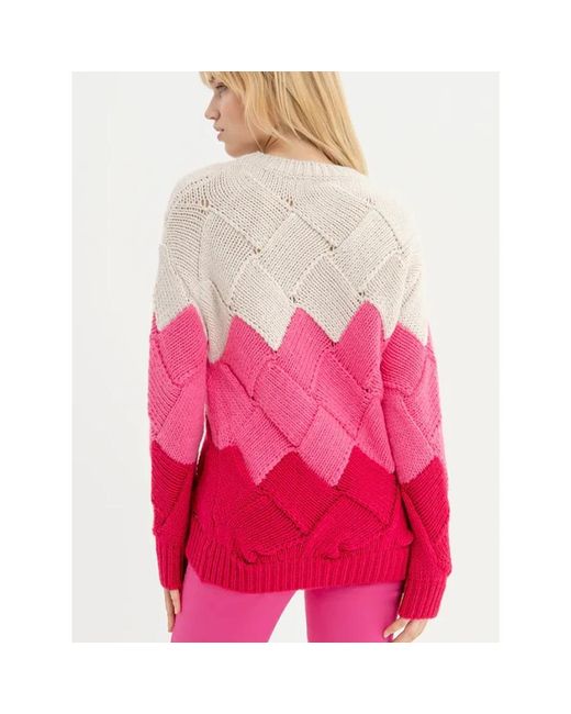 Fracomina Pink Round-Neck Knitwear