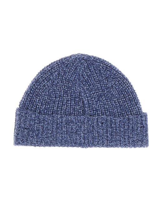 Marni Accessoires ,Blauw ,Katoen Elegante Katoenen Beanie Muts in het Blue