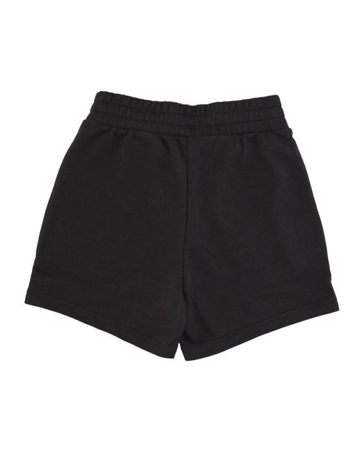 PUMA Korte Broeken ,Zwart ,Katoen Zwarte Pintuck Shorts Lichtgewicht Tracksuit Shorts in het Black