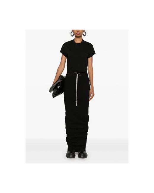 Rick Owens Black Maxi Skirts