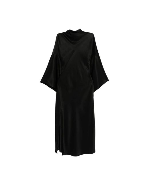 Pinko Kleedjes ,Zwart ,Polyester Elegant Jurk in het Black