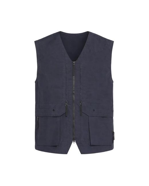 Stone Island Blue Waistcoats for men