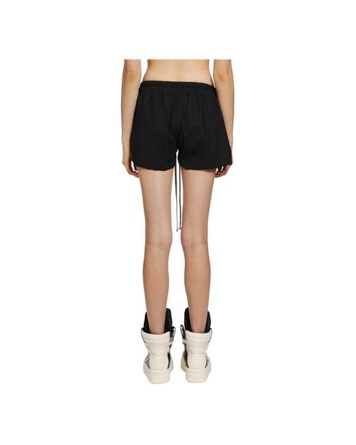 Rick Owens Black Short Shorts