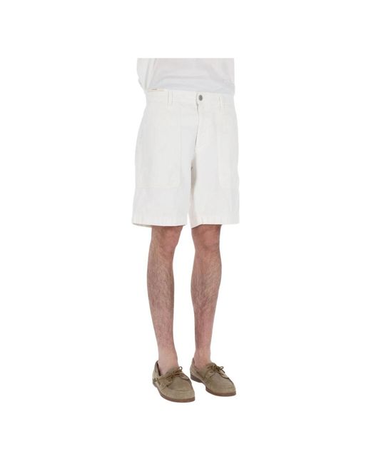 PT Torino White Casual Shorts for men