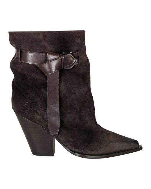 Elena Iachi Black Cowboy Boots