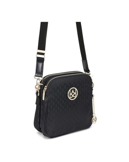 Kazar Black Damen Schwarze Umhängetasche