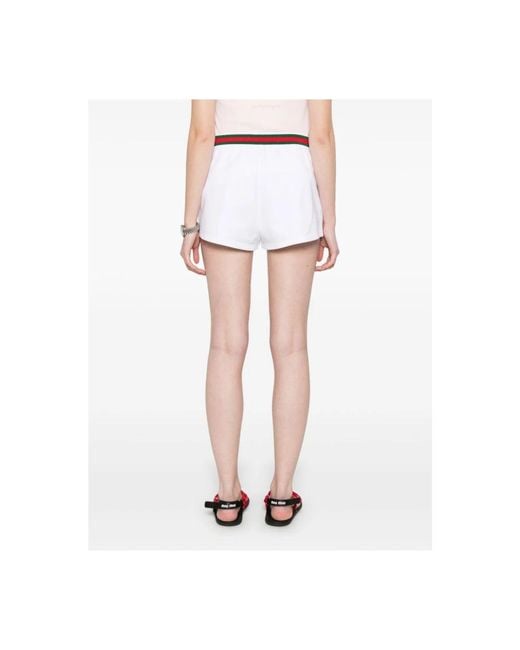 Gucci White Short Shorts
