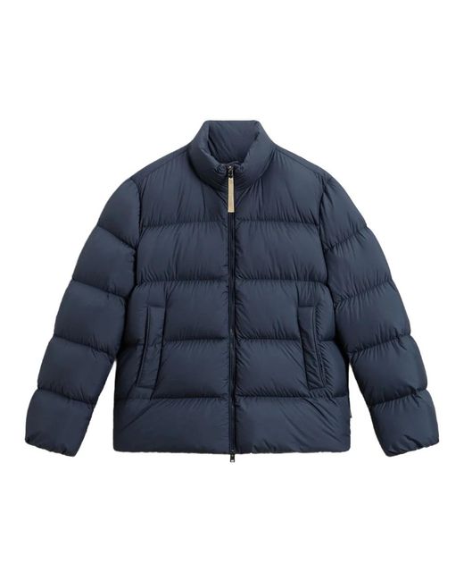 Woolrich Jassen ,Blauw ,Blauwe Cloud Eagle Jas in het Blue voor heren