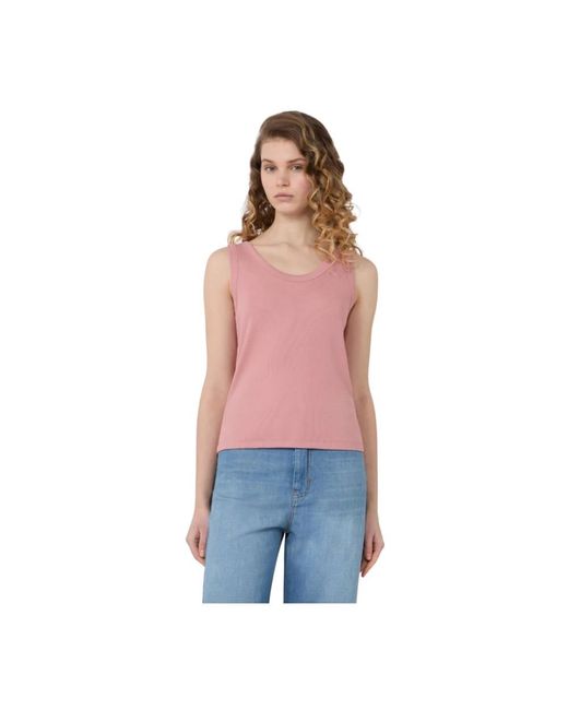 Weekend by Maxmara Pink Sleeveless Tops