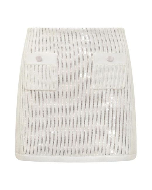 Self-Portrait White Short Skirts
