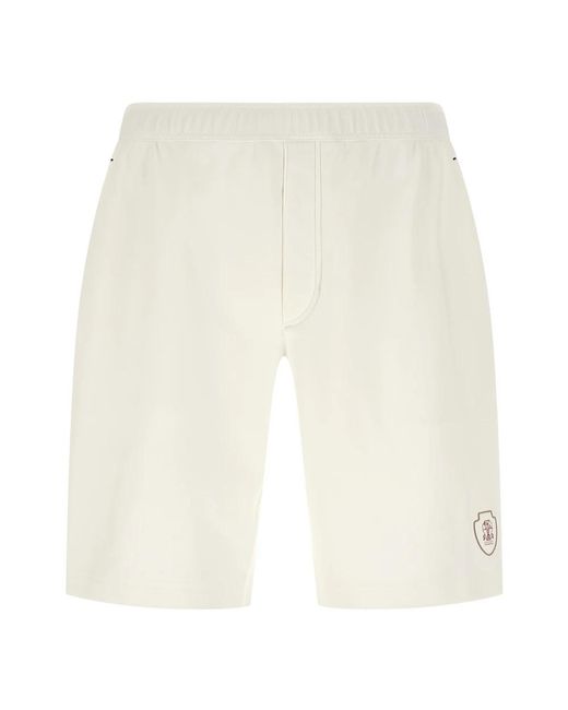 Brunello Cucinelli Natural Casual Shorts for men