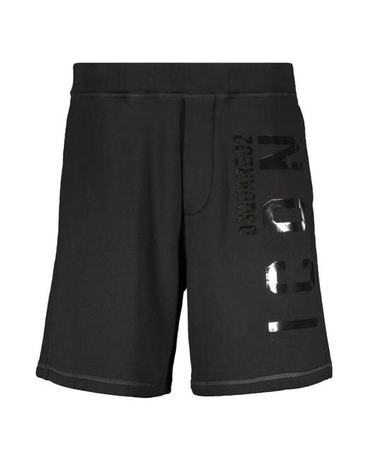 DSquared² Casual Shorts in het Black voor heren
