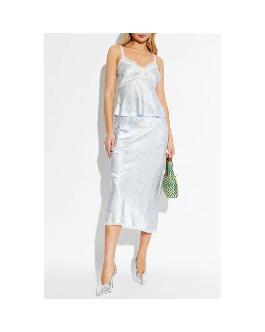 Sleeveless Tops LoveShackFancy de color Blue