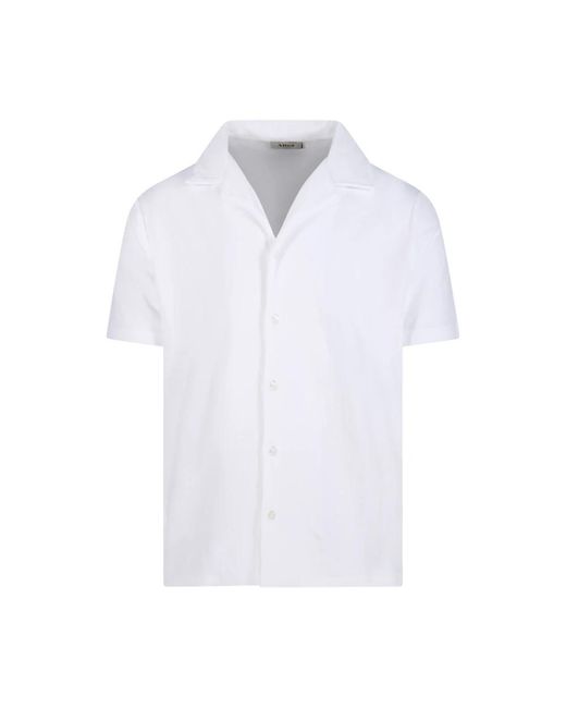 Altea White Short Sleeve Shirts for men