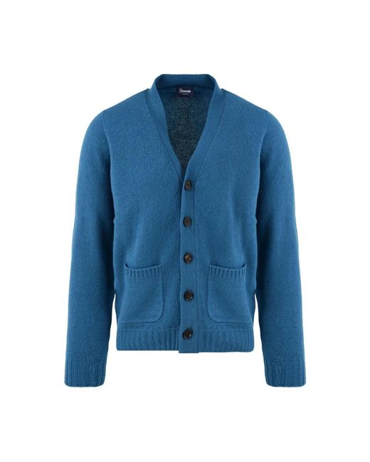 Cardigans Drumohr de hombre de color Blue