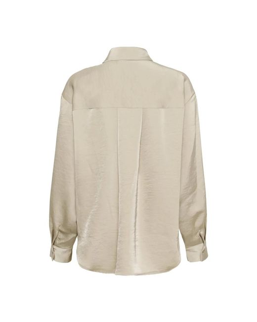 Shirts Kaffe de color White
