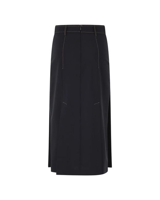 Semicouture Black Midi Skirts