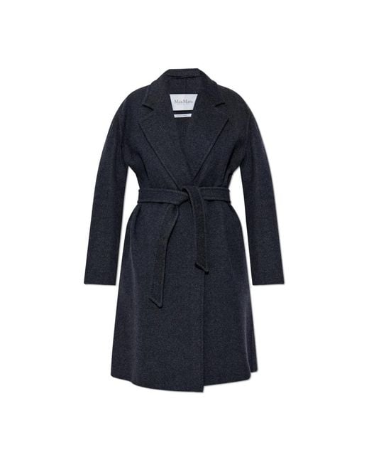 Max Mara Blue Belted Coats