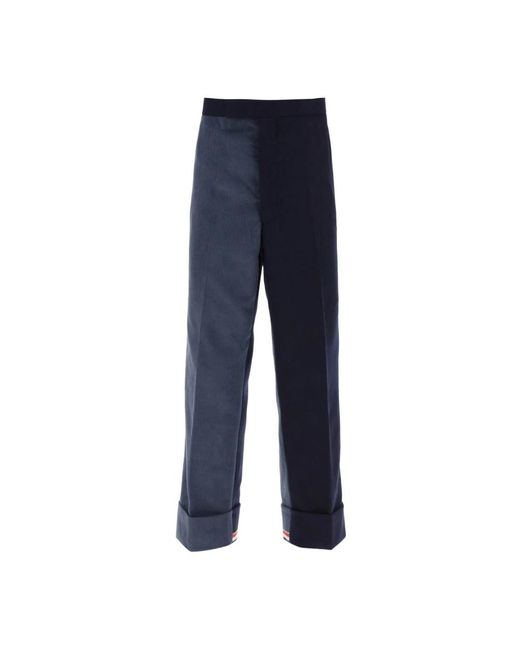 Trousers > cropped trousers Thom Browne pour homme en coloris Blue