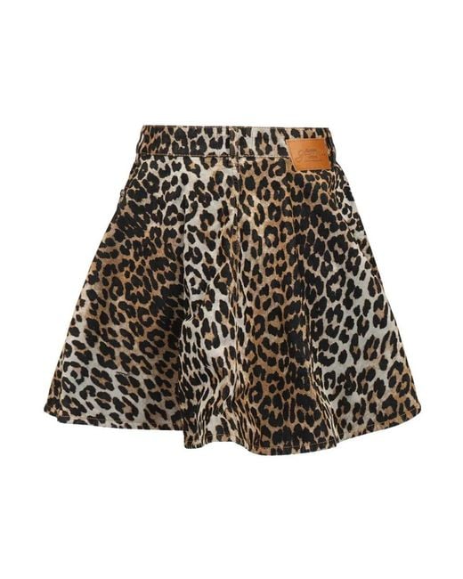 Ganni Black Short Skirts