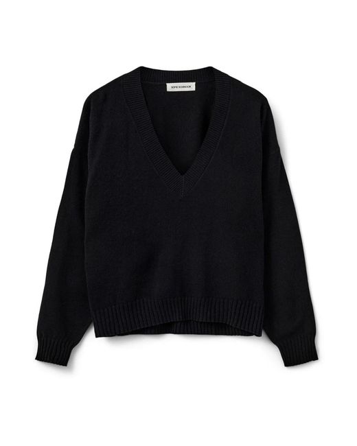 Sofie Schnoor Black V-Neck Knitwear