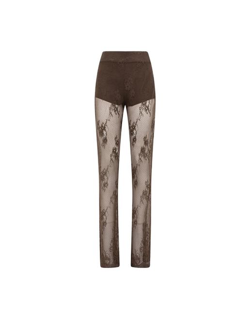 Blugirl Blumarine Brown Wide Trousers