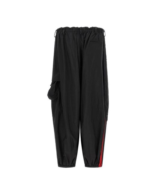 Y-3 Black Wide Trousers for men
