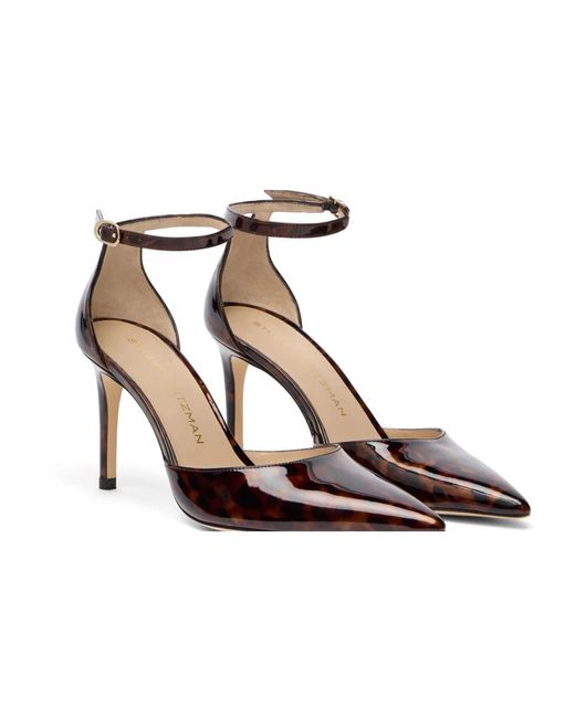 Stuart Weitzman Power Strop 85 in het Brown