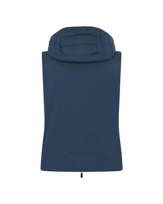 Moorer Jassen ,Blauw ,Polyester Foscari Gewatteerd Gilet in het Blue voor heren