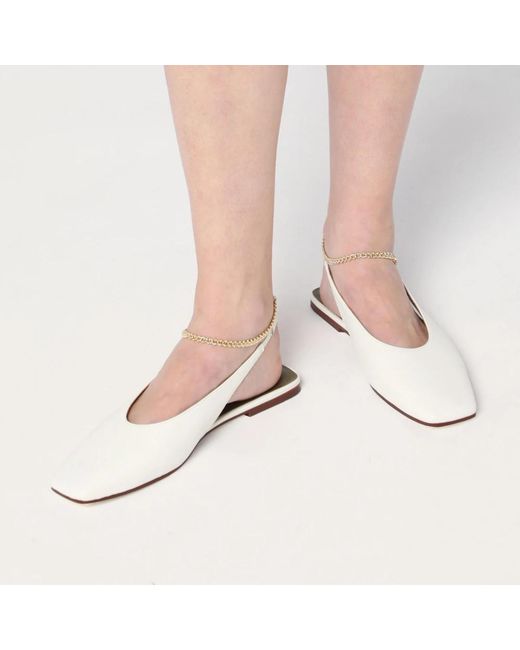 MARIA LUCA White Ballerina Shoes