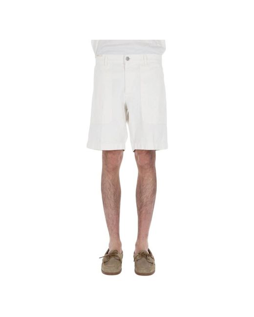 PT Torino Men's White Casual Shorts
