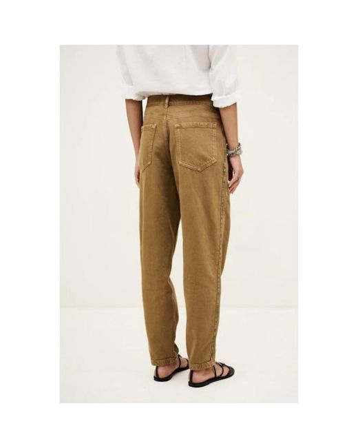Straight Trousers Ba&sh de color Natural