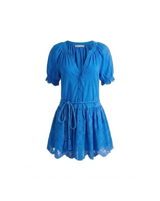 Alice + Olivia Blue Short Dresses