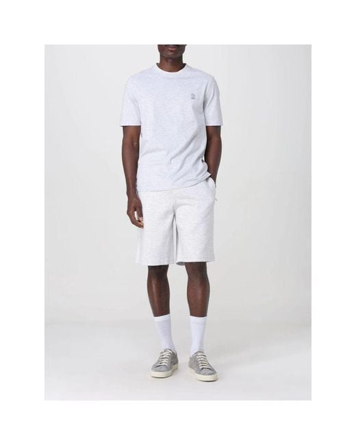 Casual Shorts Brunello Cucinelli de hombre de color White