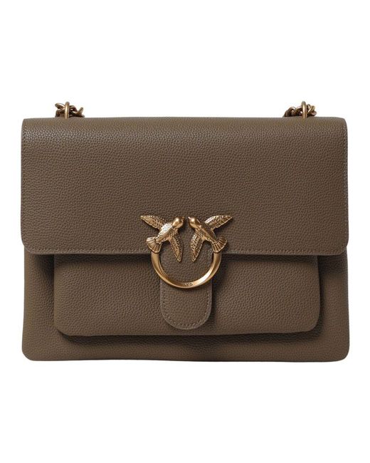 Pinko Brown Große Liebes-Tasche