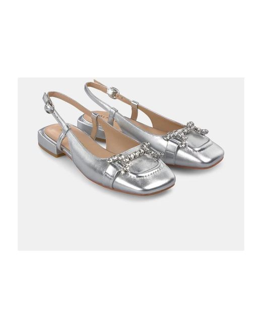 Alma En Pena. Gray Ballerina Shoes