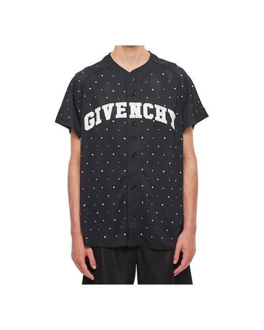 Givenchy Blue Short Sleeve Shirts for men