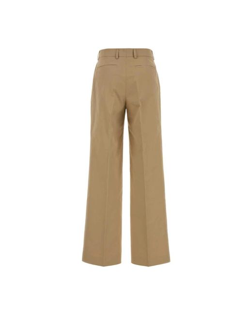 Tory Burch Natural Wide Trousers