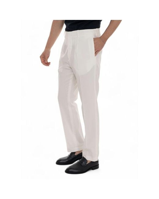hindustrie Crepe Chino Met Kleermakerssplit in het Gray voor heren