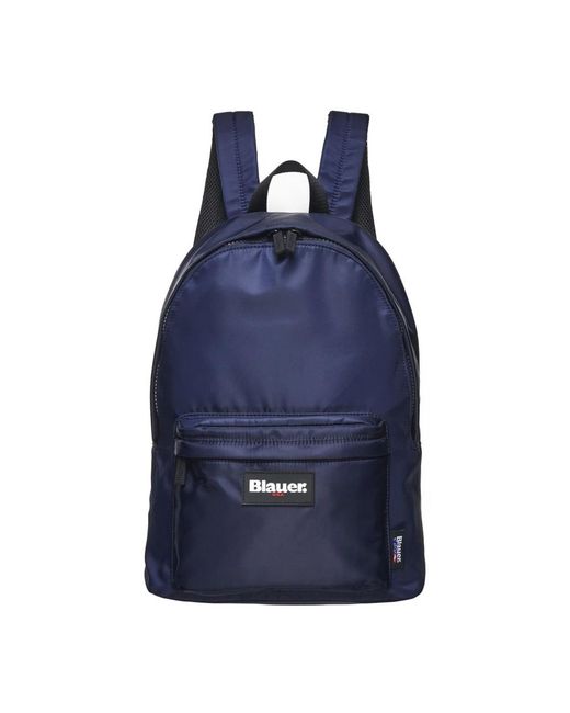 Blauer Tassen ,Blauw ,Nylon Nylon Rugzak Met Dubbele Ritssluiting in het Blue voor heren
